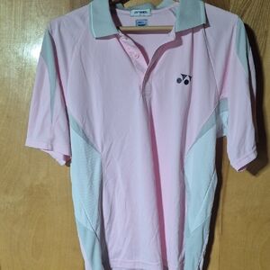 Onex Light Pink and White Men's Polo Shirt